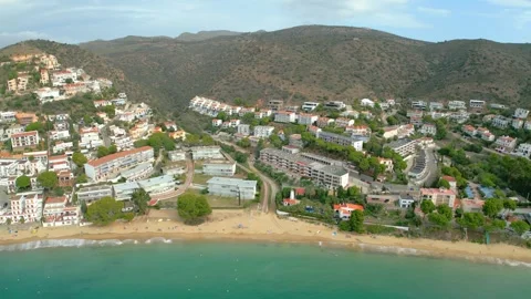 COSTA BRAVA AERIALS  Sub 13,00 Stock Footage 255852749