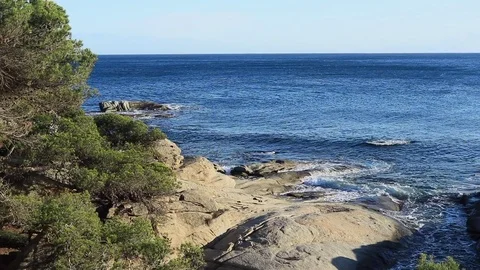 Costa Brava landscape Stock Footage 84196872