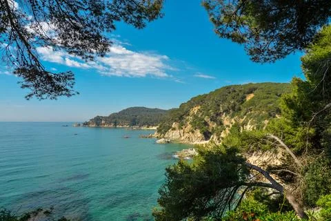 Costa Brava seaview Stock Photos