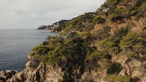 The Costa Bravo of Spain Stock Footage 126663147