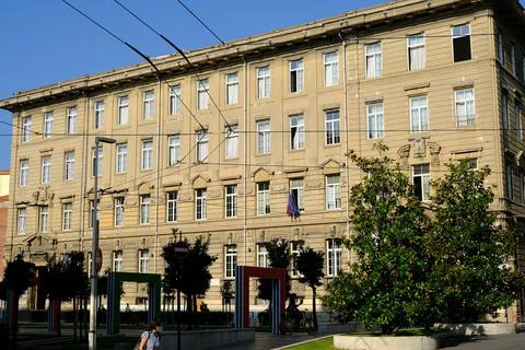 Costa classical high school in La Spezia. Stock Photos