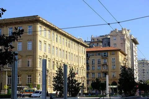 Costa classical high school in La Spezia. Stock Photos