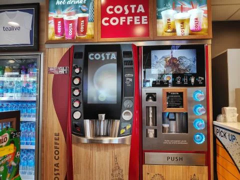 Costa Coffee vending machine Stock Photos
