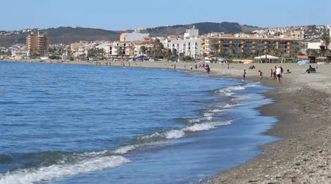 Costa del Sol beach in Spain 库存影片 27679627
