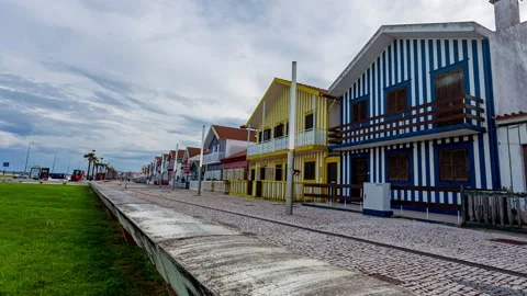 Costa Nova do Prado Stock Footage 152612872