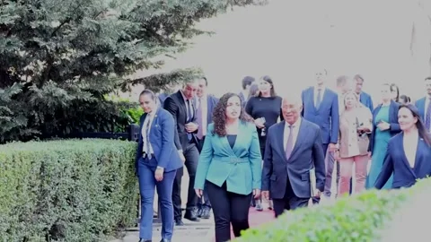 Costa reaffirms EU commitment to Western Balkans stability during visit to Kosov 動画素材 309144427