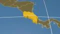Costa Rica extruded. Solids. Graticule. 4k or 4k+ Resolution