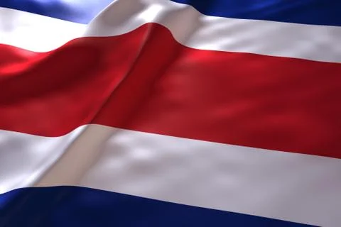 Costa Rica flag background Stock Illustration