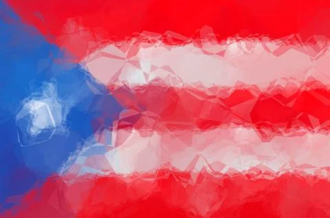 Costa Rica flag Stock Illustration