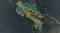Costa Rica - hub of the world. Relief 4k or 4k+ Resolution