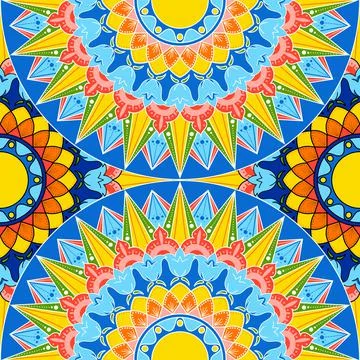 Costa Rica pattern vector seamless. Decorated background Stock Illustration