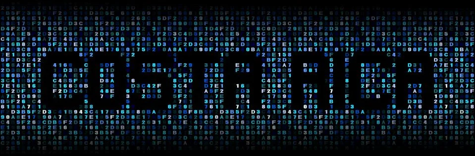 Costa Rica text on hex code illustration Stock Illustration