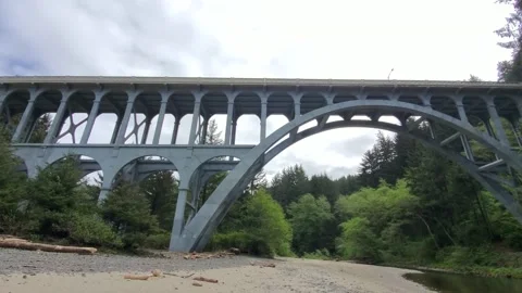 Costal Bridge Stock Footage 153930732