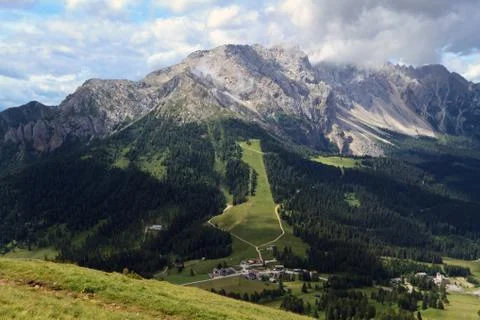 Costalunga pass Stock Photos