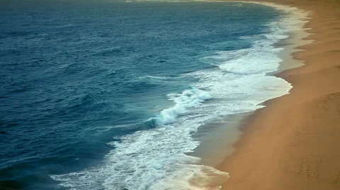 Costline waves closer Video stock 920390