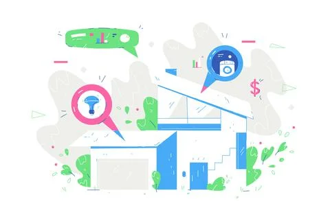 Costs of new things Stock Illustration
