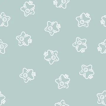 Costume event line vector seamless pattern black 스톡 일러스트