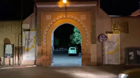 Costumes inspired by djellaba, bata de cola exhibited in Marrakech, Morocco, MA  Stock-Footage 224984788