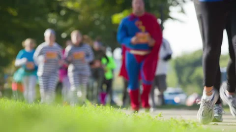 Costumes Run Video stock 32969853