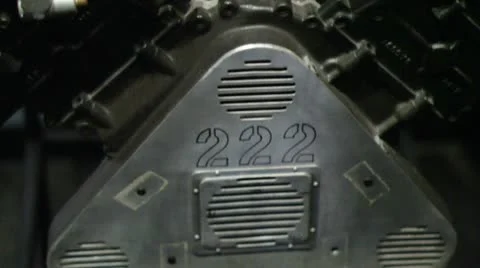 Cosworth 2.65 litre engine Stock Footage 22385290