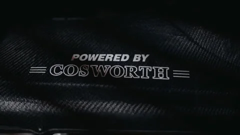 Cosworth F1 engine close-up during race 스톡 동영상 248606890