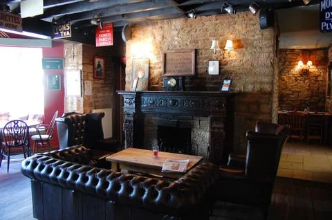 Cosy British Pub Stockfoto's