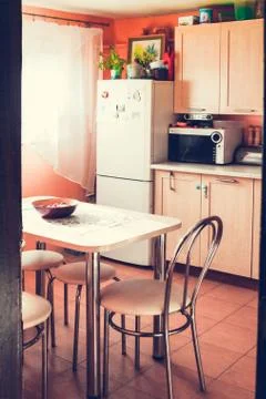 Cosy kitchen close up Stock Photos