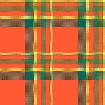 Cosy tartan pattern background, gingham check texture vector. Cool textile .. Stock Illustration