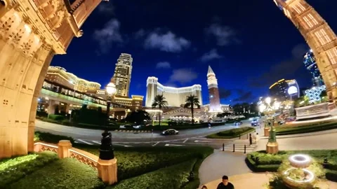 The Cotai Strip Venetian Macau Video stock 247070091
