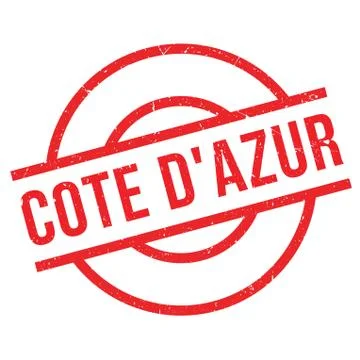 Cote D'Azur rubber stamp Illustrazione stock