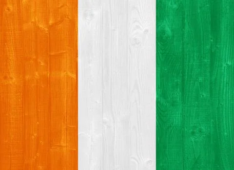 Cote d'ivoire flag Stock Photos
