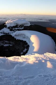 Cotopaxi caldera Foto stock