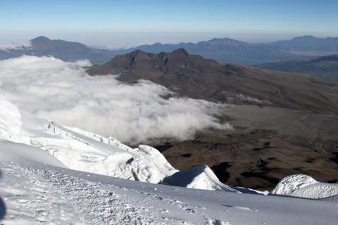 Cotopaxi glacier Foto stock