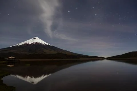 Cotopaxi at night Stock Photos