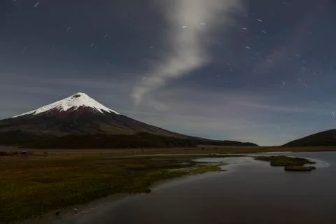 Cotopaxi at night Stock Photos