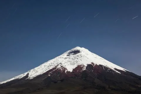 Cotopaxi at night Stock Photos
