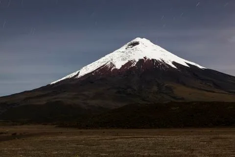Cotopaxi at night Stock Photos