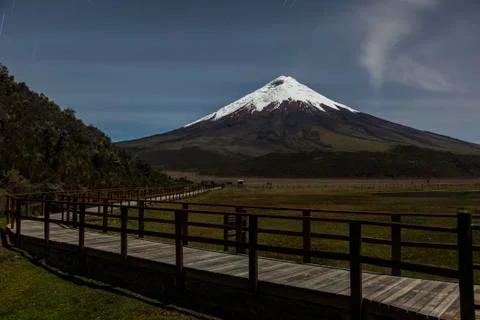Cotopaxi at night Stock Photos