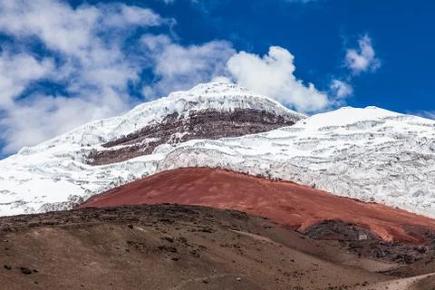 Cotopaxi volcano, closed view Stock Photos