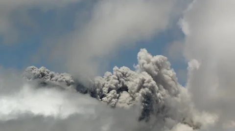 Cotopaxi Volcano, Ecuador, erupting on the 28th of August 2015 Stock Footage 54054151