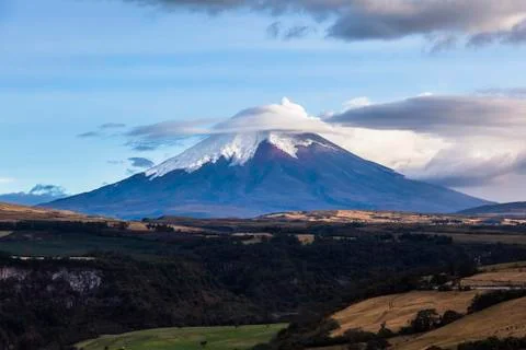 Cotopaxi volcano eruption Stock Photos