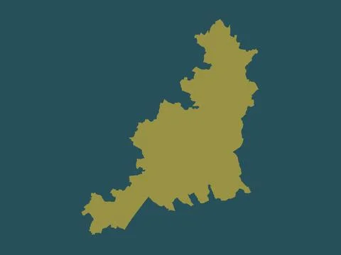 Cotswold, England - Great Britain. Solid color shape Stock Illustration
