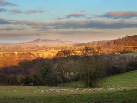 Cotswold landscape Stock Photos