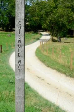Cotswold way footpath Stock Photos