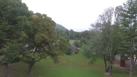 Cottage to Camp Flyover Video stock 145236022