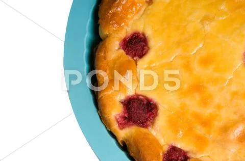 Cottage cheese casserole Stock Photos