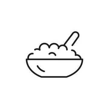Cottage Cheese Icon Stock Illustration