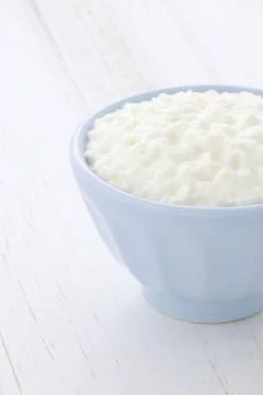 Cottage cheese Stockfoto's