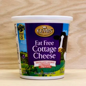 Cottage cheese Stockfoto's