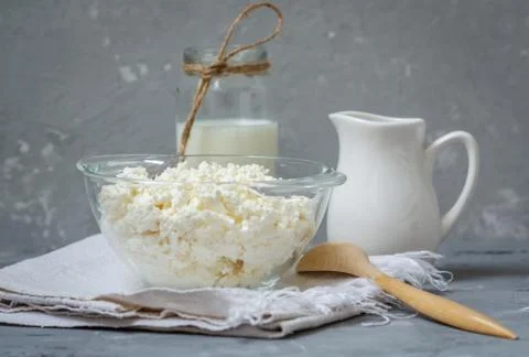 Cottage cheese Stock Photos